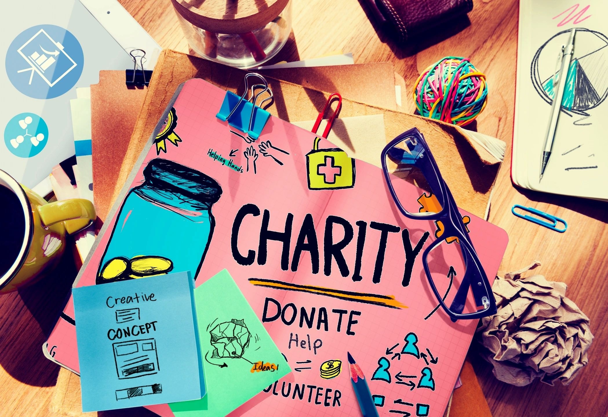 Charity and volunteer concept